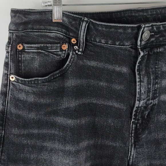 American Eagle Jeans Mens 36x32 Airflex+ Black Stretch Mid Rise Denim - Picture 3 of 9